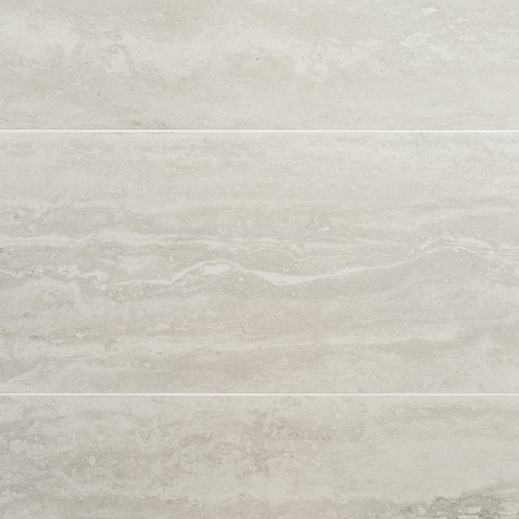 Large White Matte Porcelain Rectangular Wall and Floor Tile