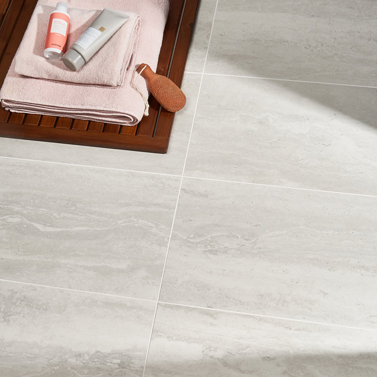Large White Matte Porcelain Rectangular Wall and Floor Tile