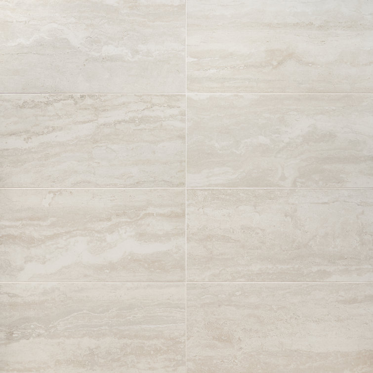 Essential Beige 12" x 24" Porcelain Wall & Floor Tile