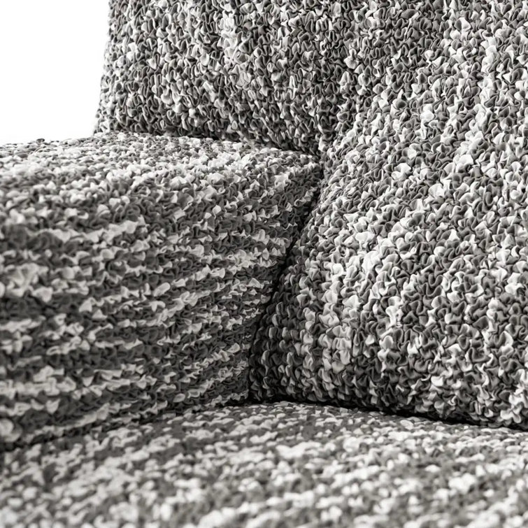 Vittoria Rustic White Stretch Polyester Sofa Cover