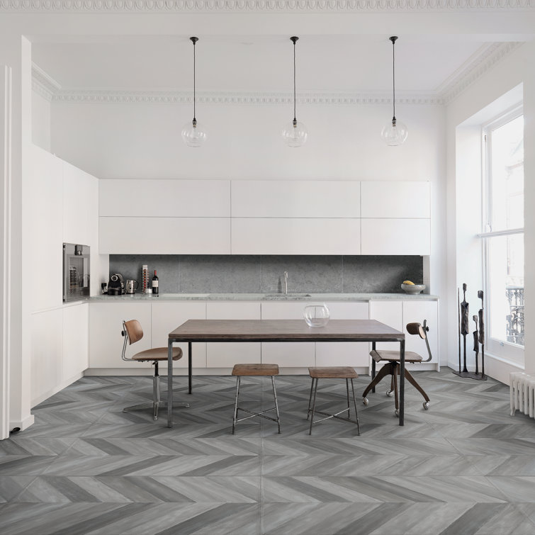 Nord 24" x 48" Gray Porcelain Stone Look Tile