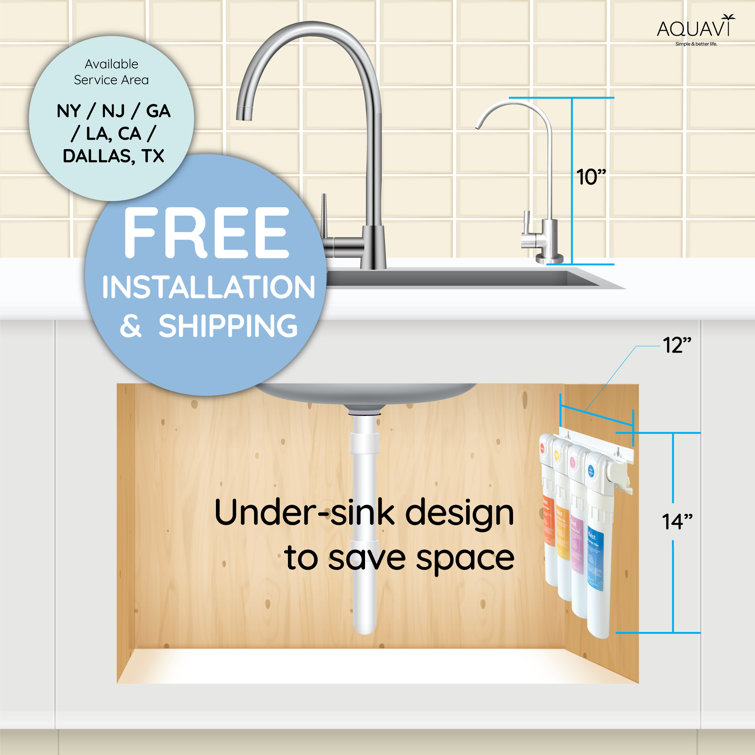 Aquavi Twist 4-Stage Alkaline Under-Sink Water Filtration System