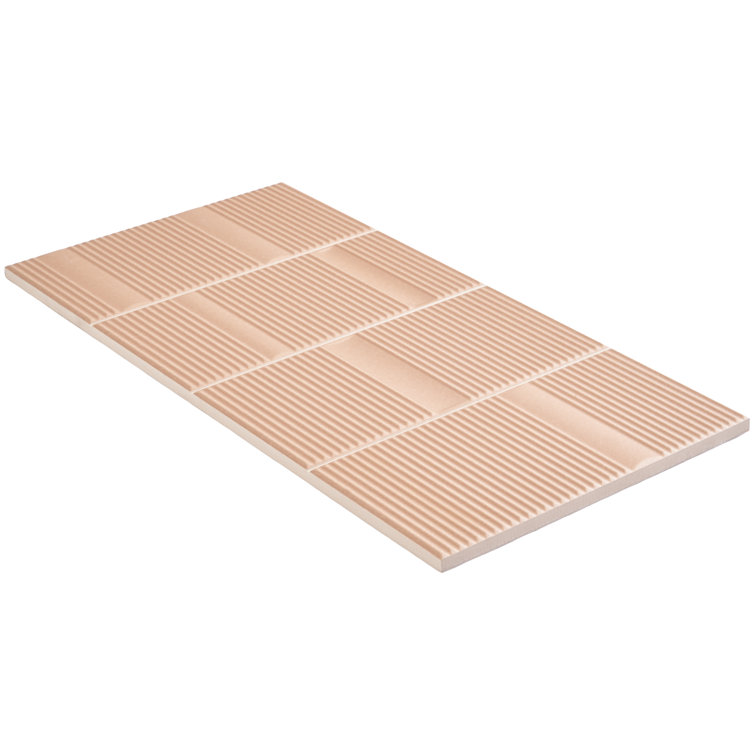 Clay 8'' x 16'' Matte Ceramic Wall Tile