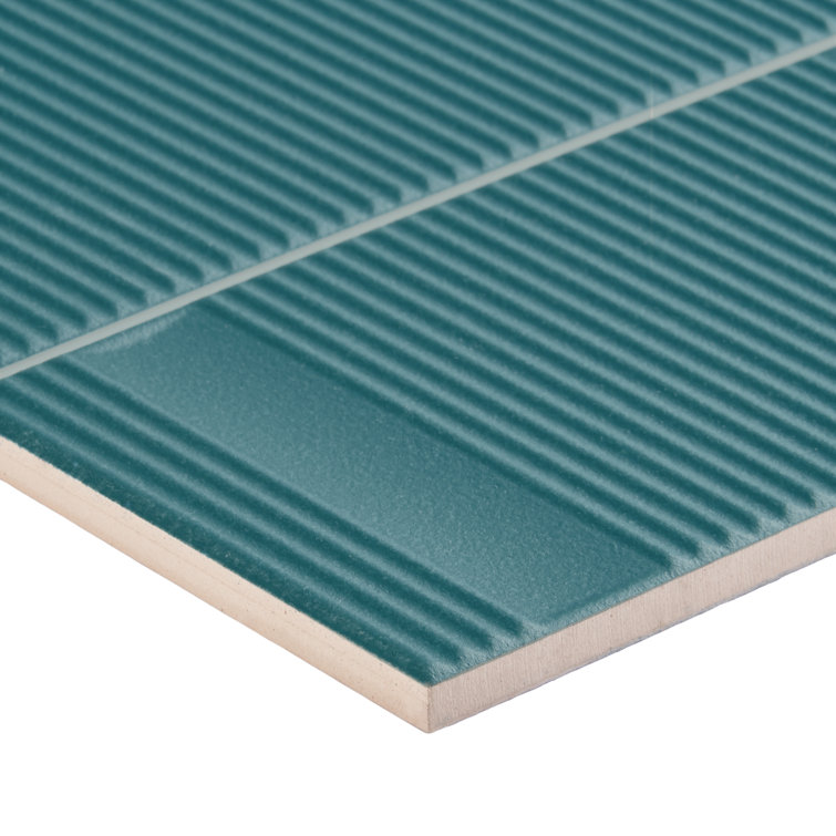 Battlefront Matte Green Ceramic Wall Tile 8'' x 16''