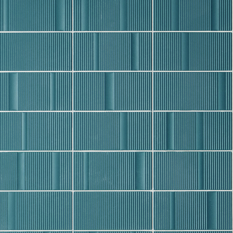 Battlefront Matte Green Ceramic Wall Tile 8'' x 16''