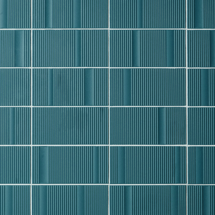 Battlefront Matte Green Ceramic Wall Tile 8'' x 16''