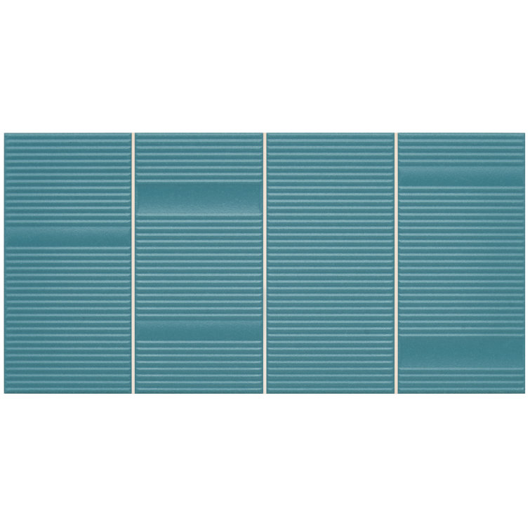 Battlefront Matte Green Ceramic Wall Tile 8'' x 16''