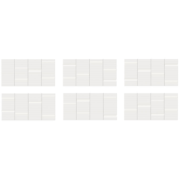 Flyer White 8'' x 16'' Matte Ceramic Wall Tile