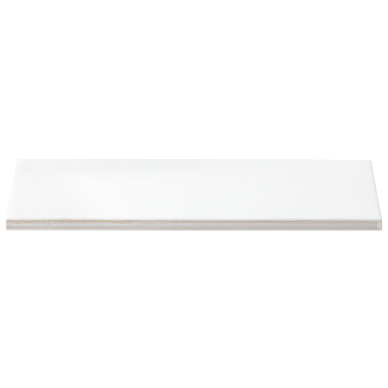 Harrow White Matte Ceramic 3" x 9" Subway Wall Tile
