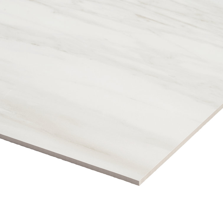 Dolomite Snow Matte White Large Format Porcelain Floor and Wall Tile