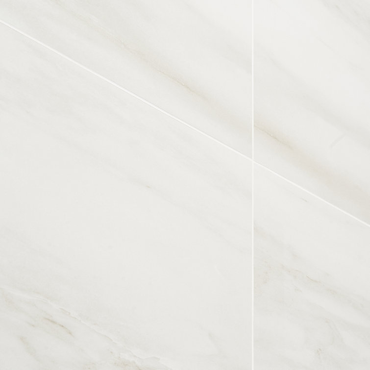 Dolomite Snow Matte White Large Format Porcelain Floor and Wall Tile