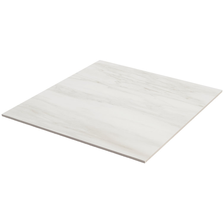 Dolomite Snow Matte White Large Format Porcelain Floor and Wall Tile