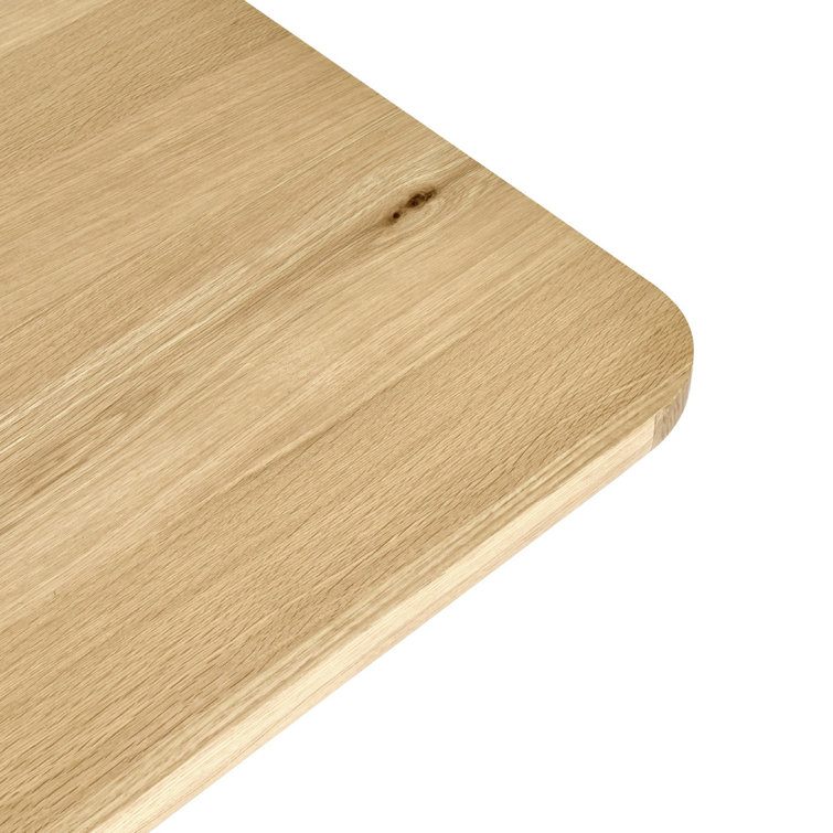 Natural Oak 95" Pedestal Dining Table