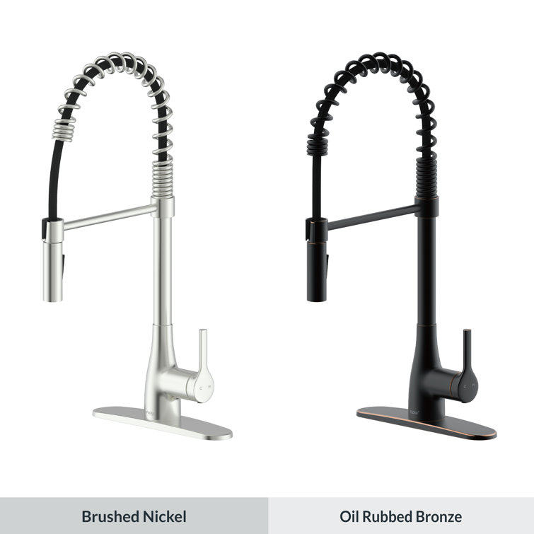 Brushed Nickel Pull-Down Single Handle Kitchen Faucet