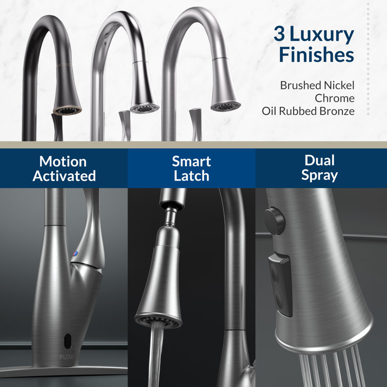 Oil-Rubbed Bronze Pull-Down Kitchen Faucet with Spray