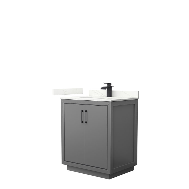 Icon 30-Inch Dark Gray Freestanding Single Sink Bathroom Vanity