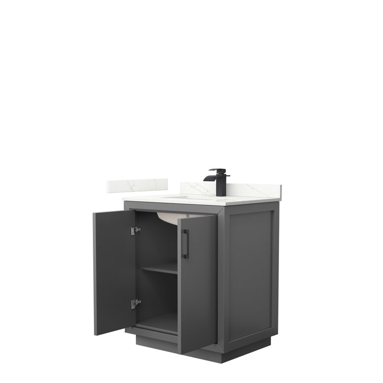 Icon 30-Inch Dark Gray Freestanding Single Sink Bathroom Vanity