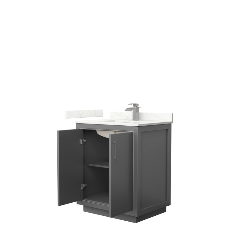 Icon 30-Inch Dark Gray Freestanding Single Sink Bathroom Vanity