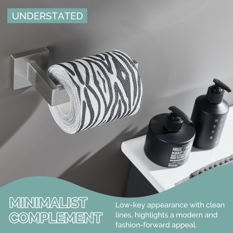 Brushed Nickel Stainless Steel Wall Mounted Toilet Paper Holder