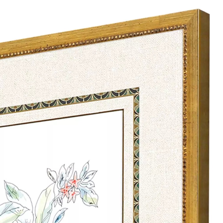 Citrus Fresh Hand-Painted Gold Framed Wall Art Set