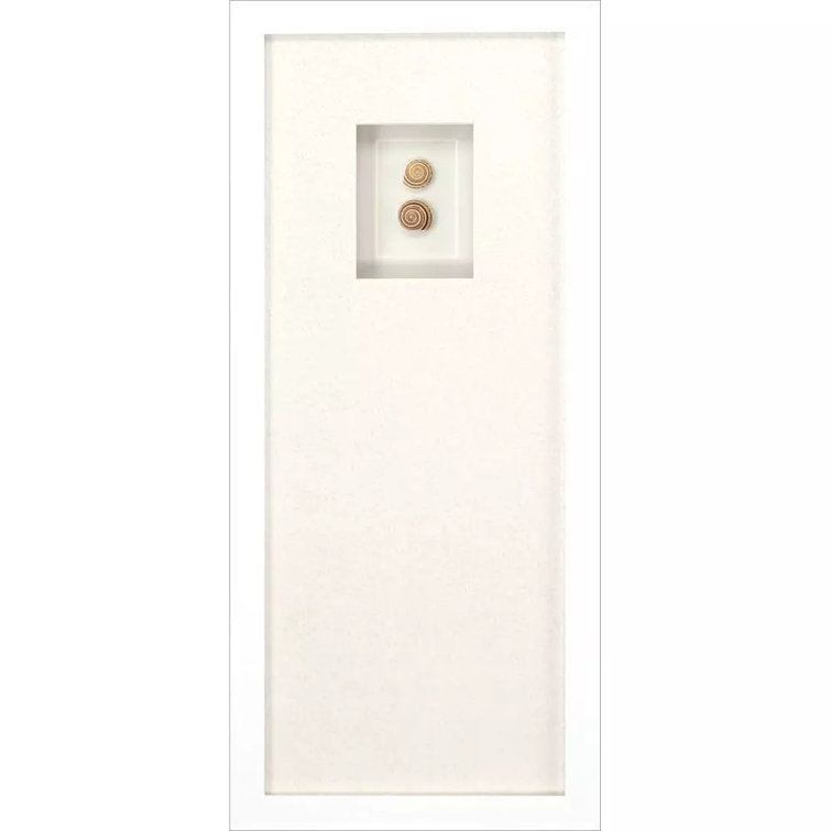 White Coastal Mixed Media Framed Wall Art Set of 4