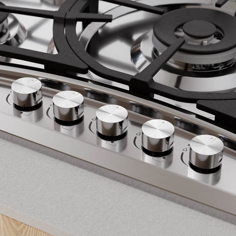 Empava 36" Stainless Steel 5 Burner Gas Cooktop