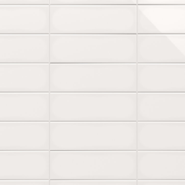 Mist Polished Porcelain Subway Wall Tile 3.93'' x 11.81''