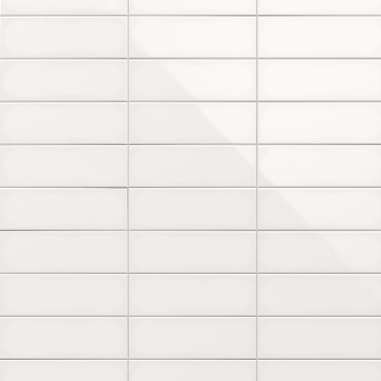Mist Polished Porcelain Subway Wall Tile 3.93'' x 11.81''
