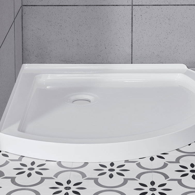 Breeze 32'' Frosted Glass and Acrylic Corner Shower Kit