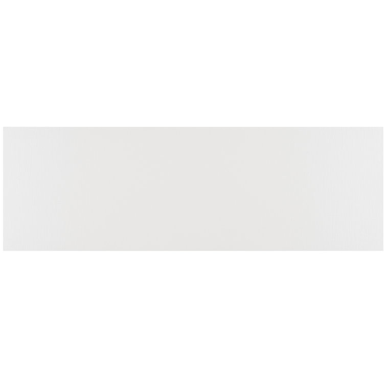 Concha 12" x 36" Polished White Ceramic Tile