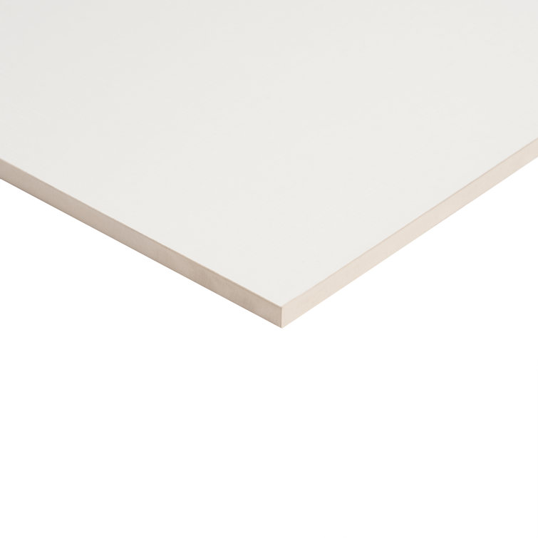 Concha 12" x 36" Polished White Ceramic Tile