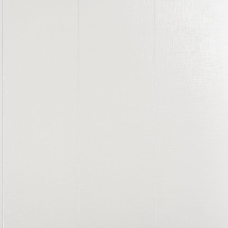 Concha 12" x 36" Polished White Ceramic Tile