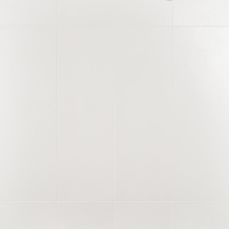 Concha 12" x 36" Polished White Ceramic Tile