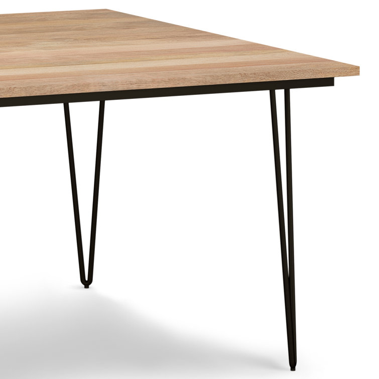 Hunter Square 54" Solid Mango Wood Dining Table in Natural