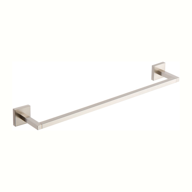 Lineal 25.8'' Satin Nickel Solid Brass Wall-Mounted Towel Bar