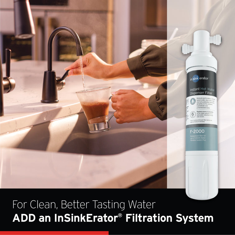 Satin Nickel Instant Hot Water Dispenser with Stainless Steel Tank