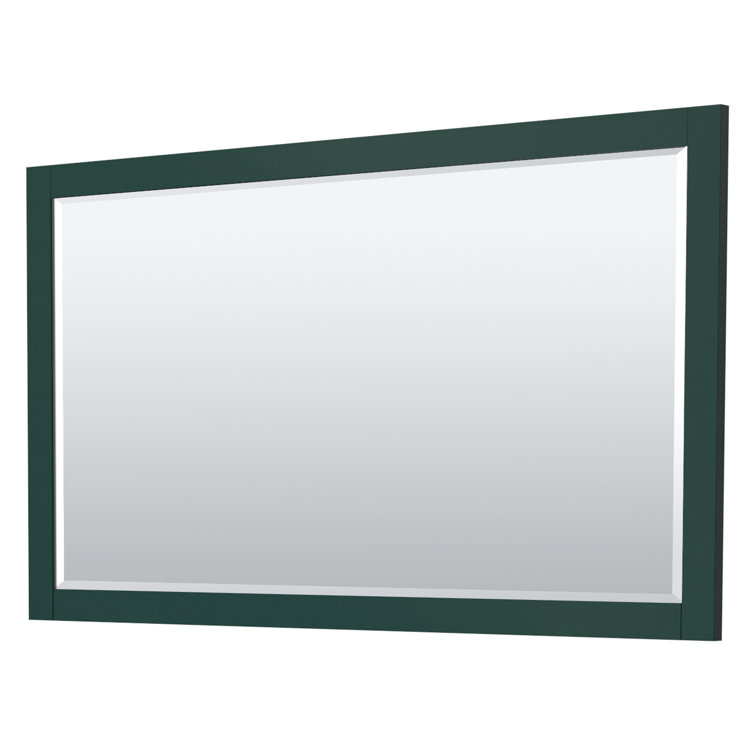 Miranda 60" Green Double Bathroom Vanity with Brushed Gold Trim