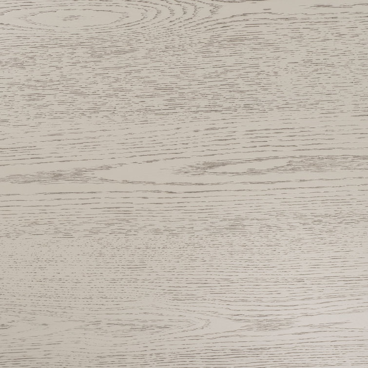White Washed Round Manufactured Wood Coffee Table
