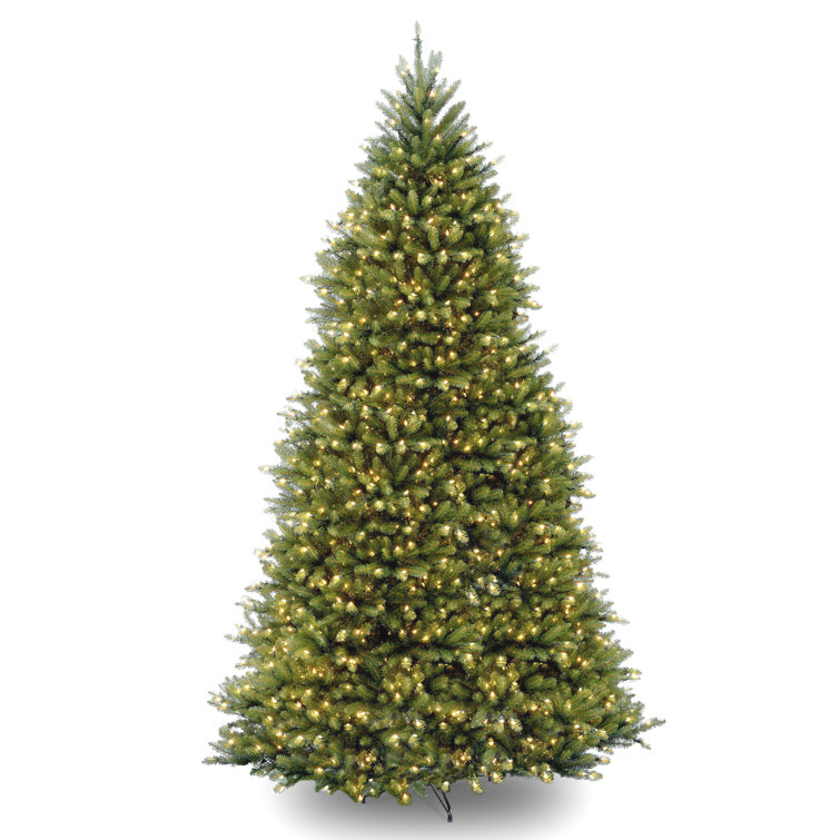 12ft Green Dunhill Fir Christmas Tree with Dual Color LED Lights