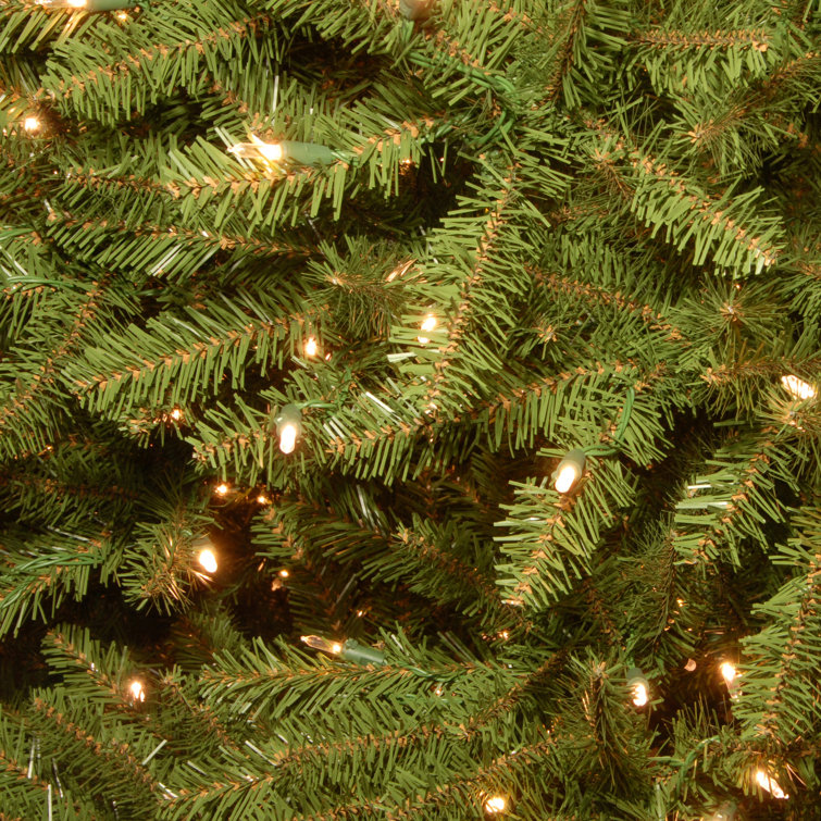 7.5' Green Fir Christmas Tree with Dual Color LED Lights