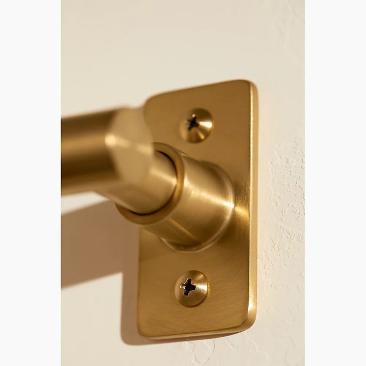 Vibrant Brushed Moderne Brass Wall Mounted Towel Ring