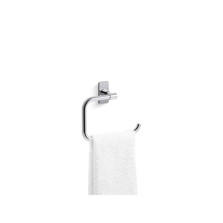 Polished Chrome Wall Mounted Towel Ring