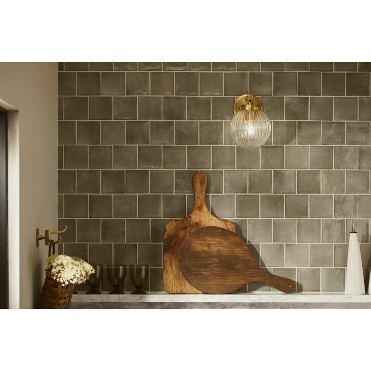 Matte Black Glass Globe Wall Sconce