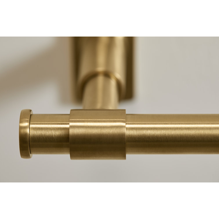 Vibrant Brushed Moderne Brass Wall Mounted Toilet Paper Holder