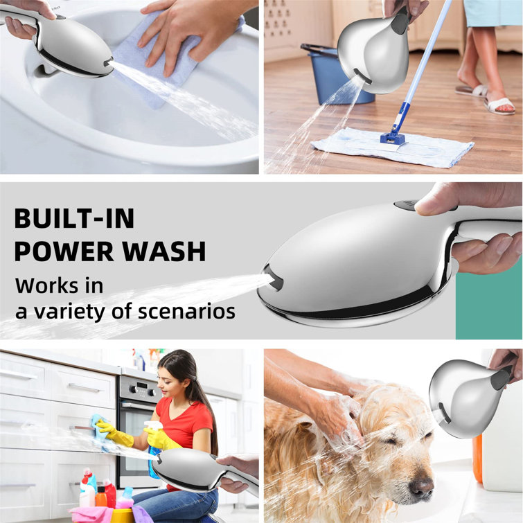 Chrome Handheld Shower Head with Filter and 9 Spray Modes