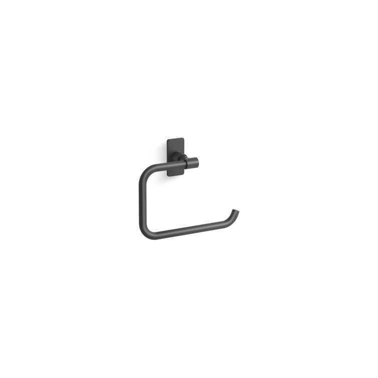 Matte Black Wall Mounted Towel Ring