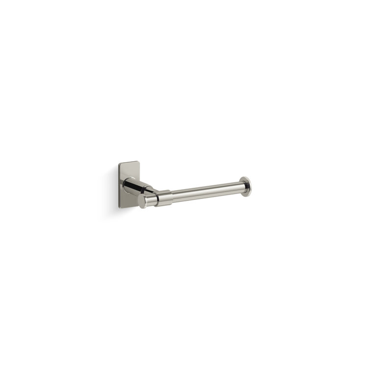 Castia Polished Nickel Wall Mounted Toilet Paper Holder