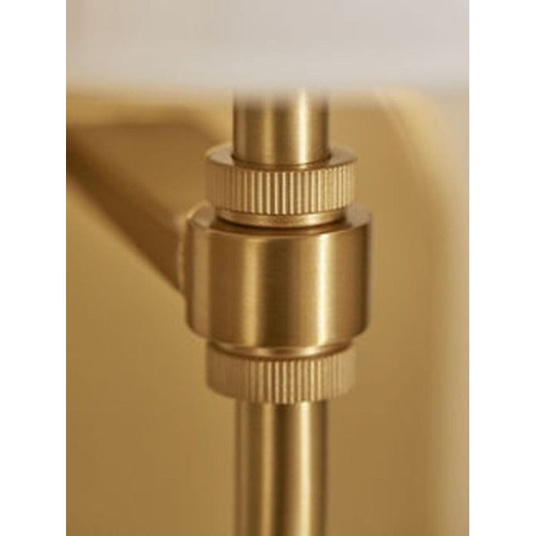 Kernen 18" Brushed Brass and Milk Glass Pendant Light