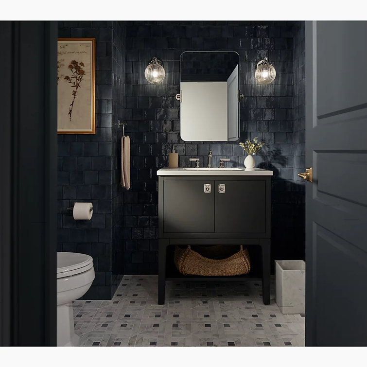 Polished Chrome Frameless Rectangular Bathroom Vanity Mirror