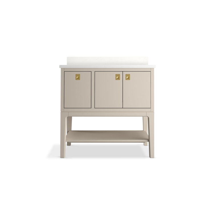 Seagrove Light Clay 36" Bathroom Vanity with Quartz Top